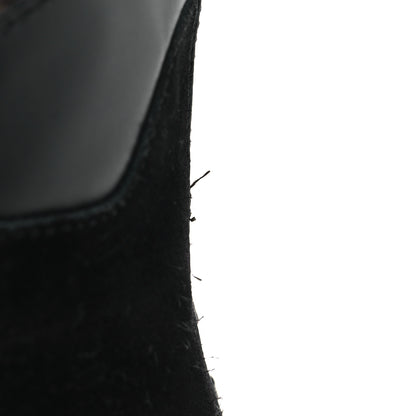 Louis Vuitton Suede Calfskin Monogram Laureate Platform Desert Boots 39.5 Black 5 of 8