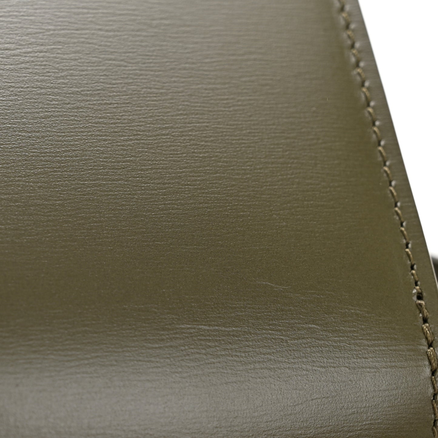 Box Calfskin Teen Classic Box Flap Bag Dark Olive