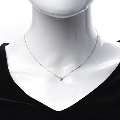 Cartier 18K White Gold Diamond LM D'Amour Pendant Necklace 2 of 5