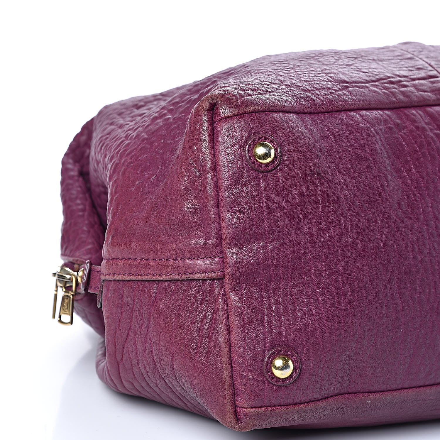 Saint Laurent Pebbled Lambskin Medium Easy Sac Purple 8 of 18