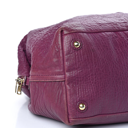 Saint Laurent Pebbled Lambskin Medium Easy Sac Purple 8 of 18