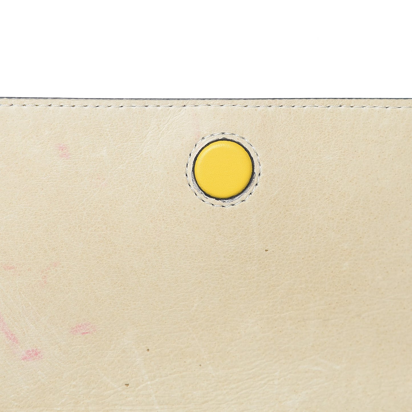 Visetos Calf Hair Giraffe Print Cross Body Yellow