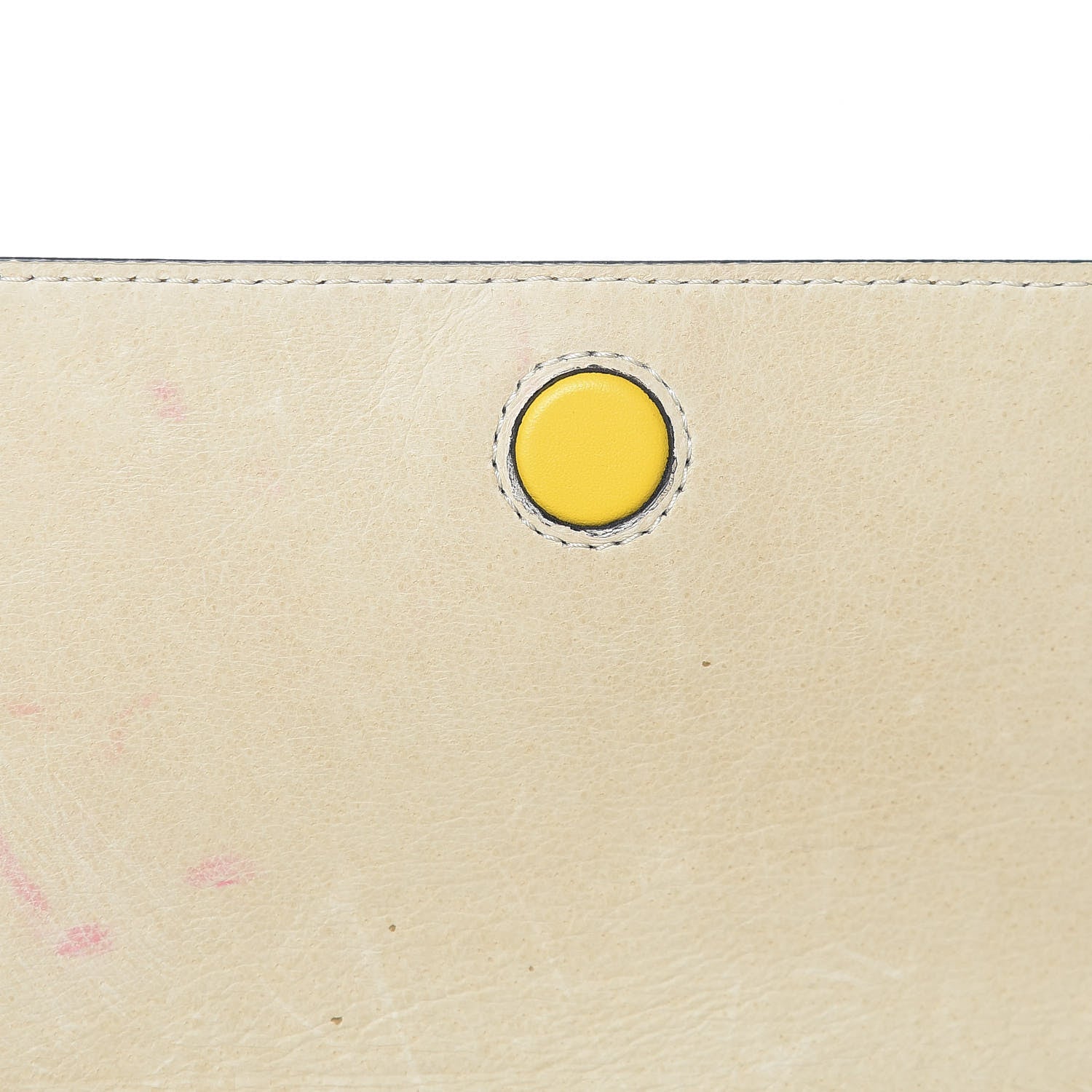 MCM Visetos Calf Hair Giraffe Print Cross Body Yellow 15 of 16