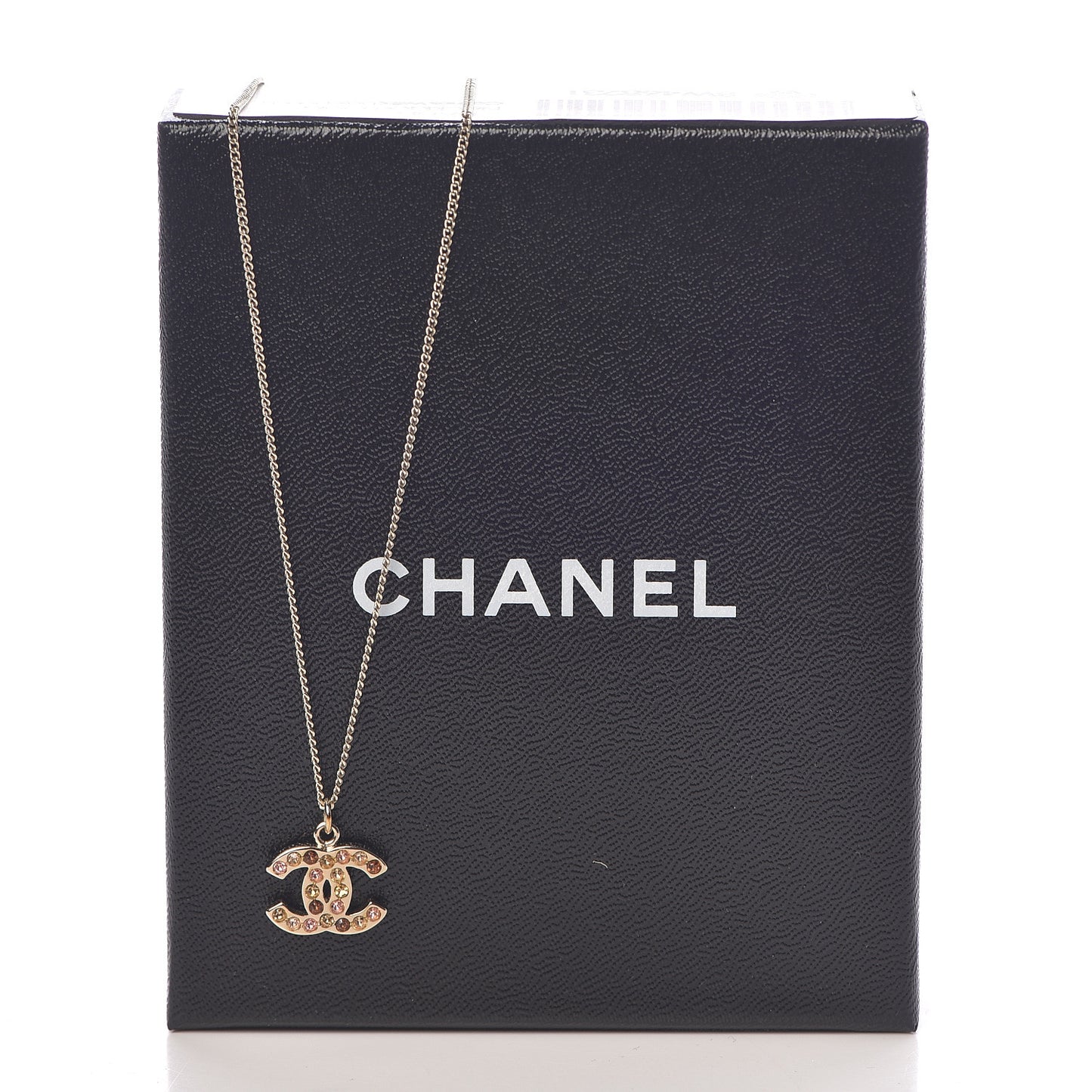 Crystal CC Necklace Gold Multicolor