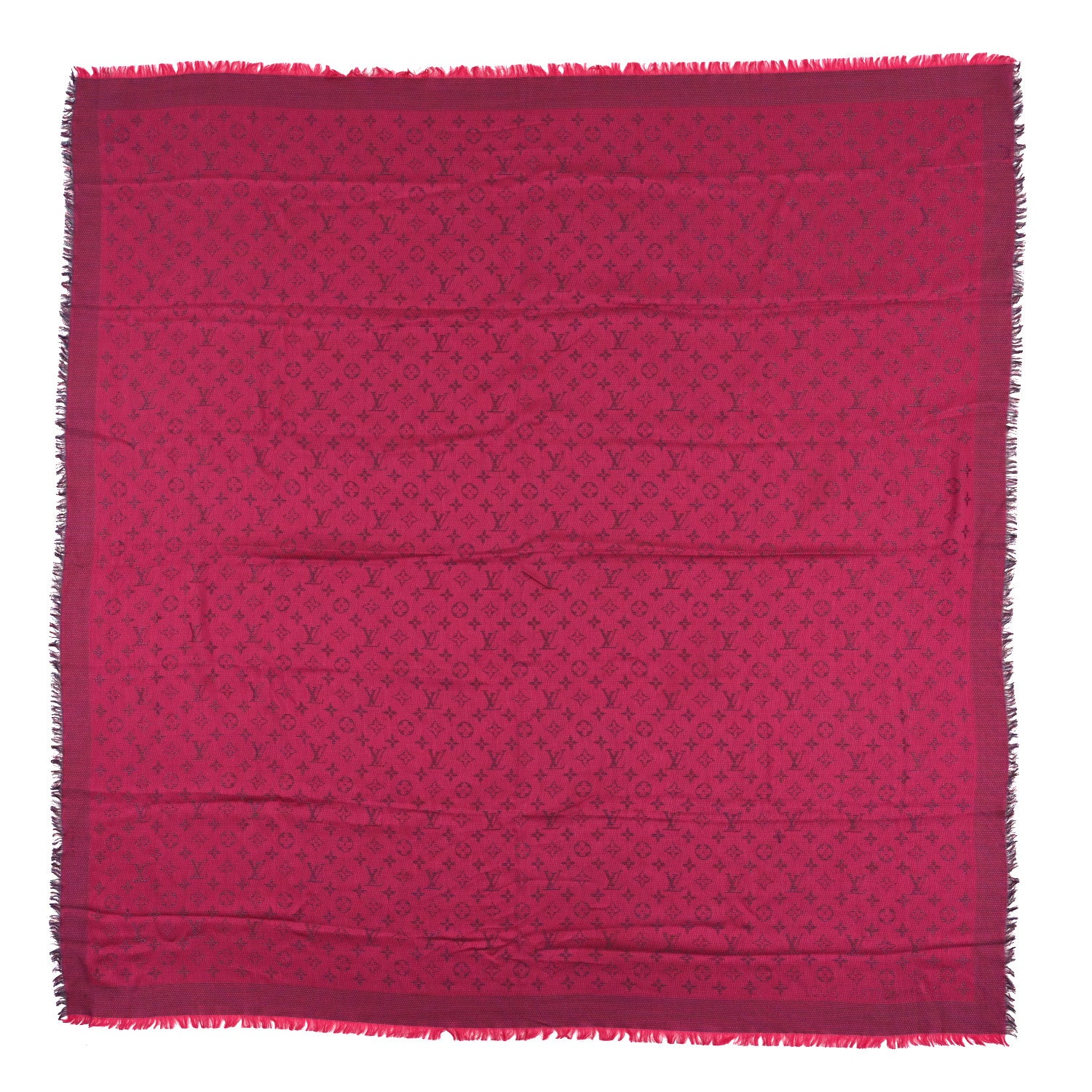 Louis Vuitton Silk Wool Monogram Rainbow Shawl 1 of 3