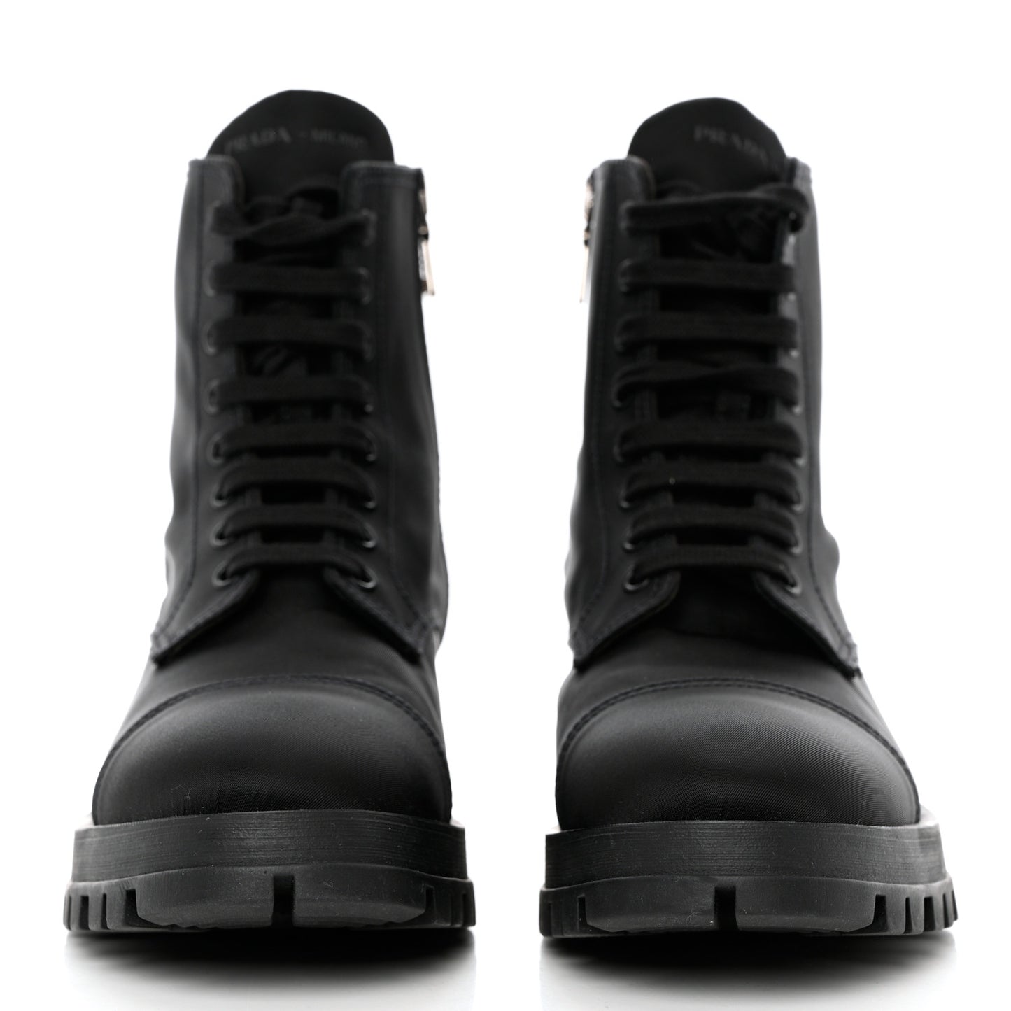 Nylon Gabardine Captoe 30mm Combat Boots 37 Black