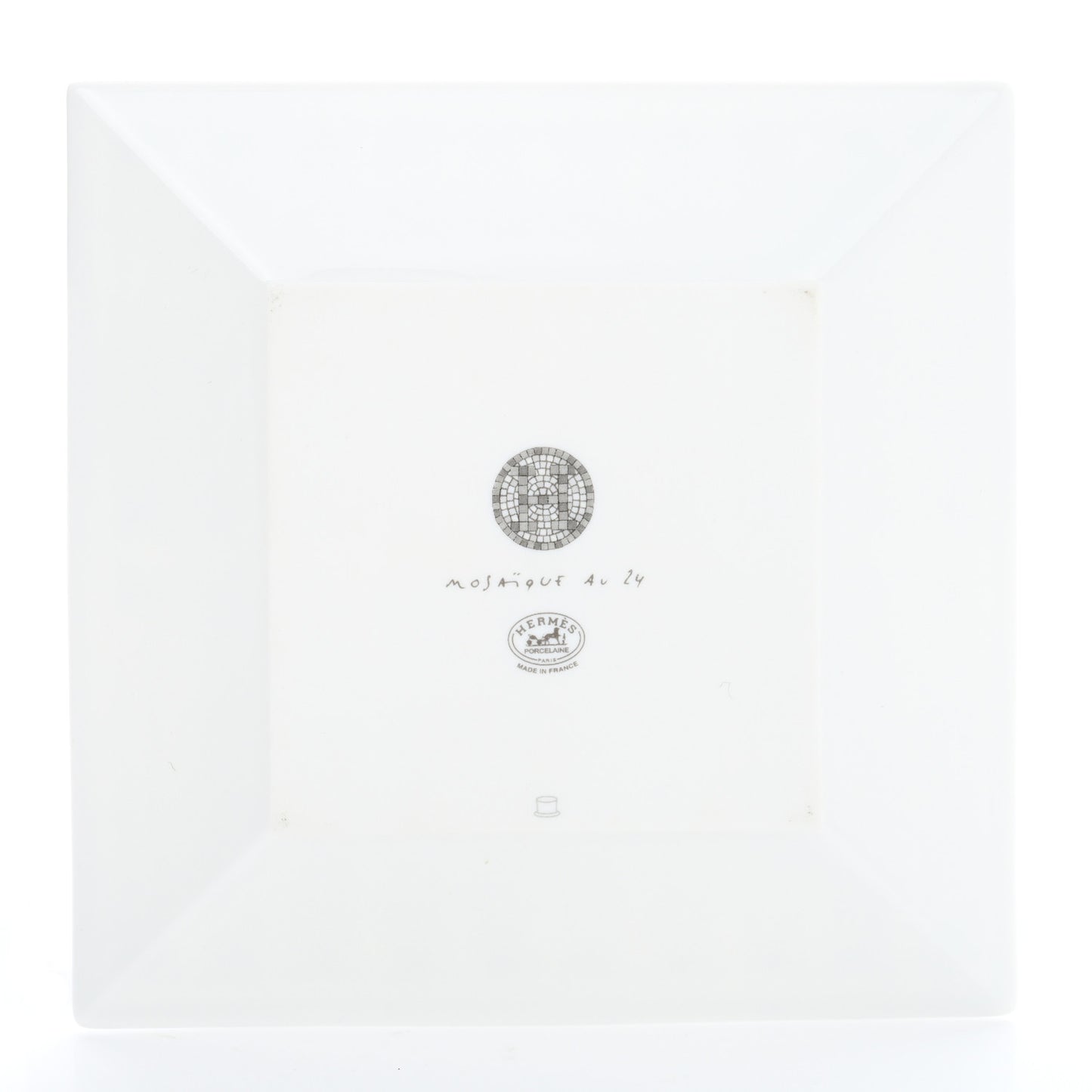 Porcelain Mosaique Au 24 Platine Square Plate N°2