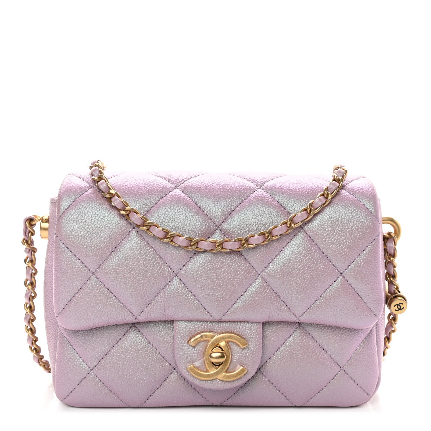 Chanel Iridescent Caviar Quilted Mini My Perfect Flap Pink 1 of 9