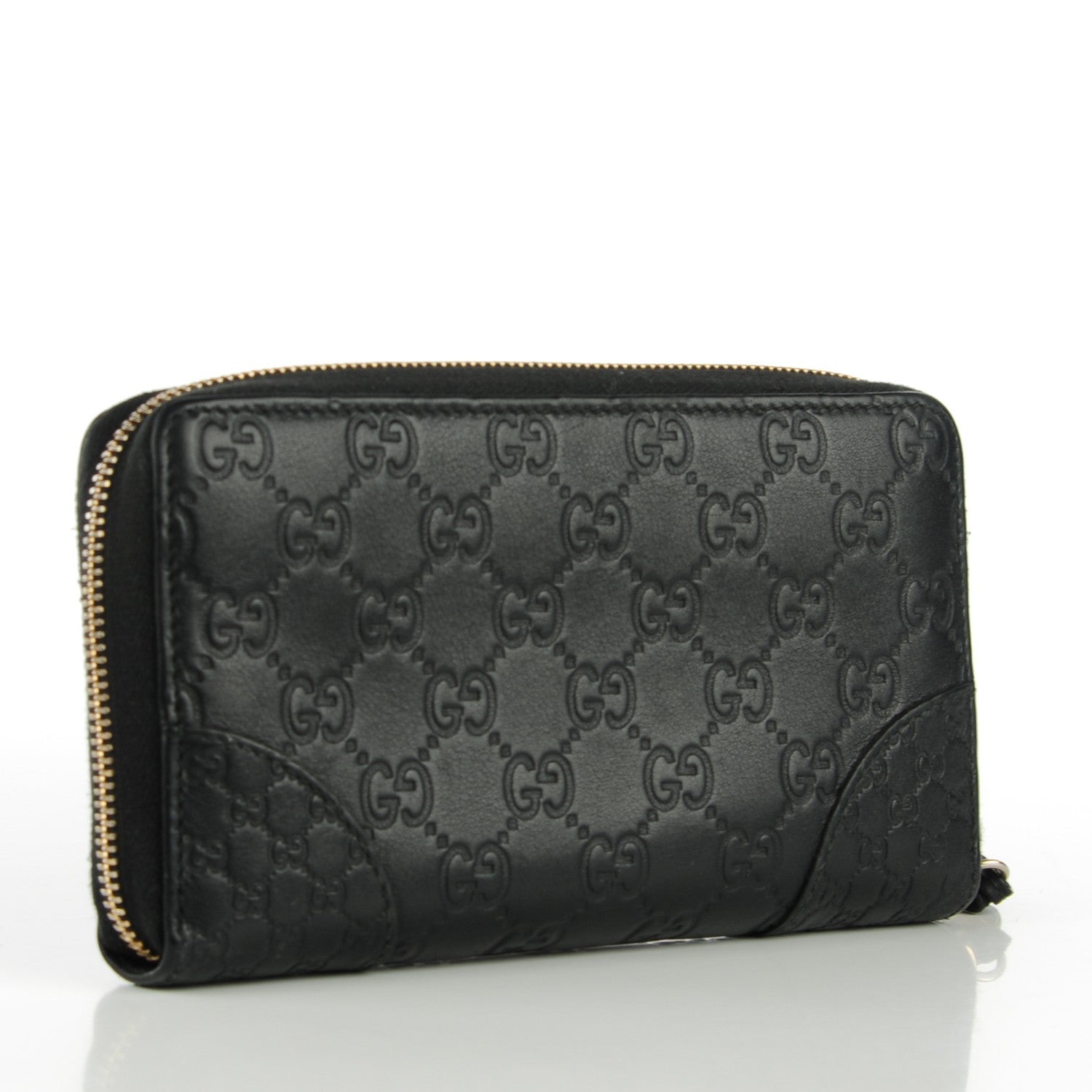 Gucci Guccissima Signature Microguccissima Bree Zip Around Wallet Black 3 of 7