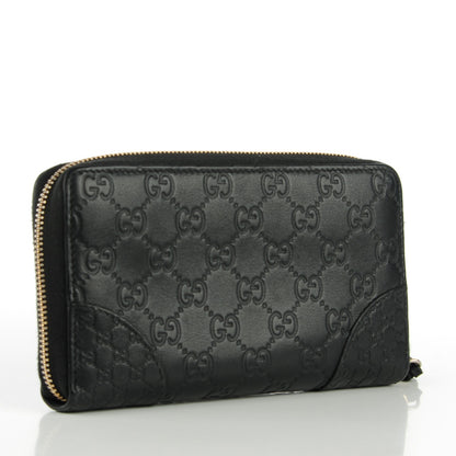 Gucci Guccissima Signature Microguccissima Bree Zip Around Wallet Black 3 of 7