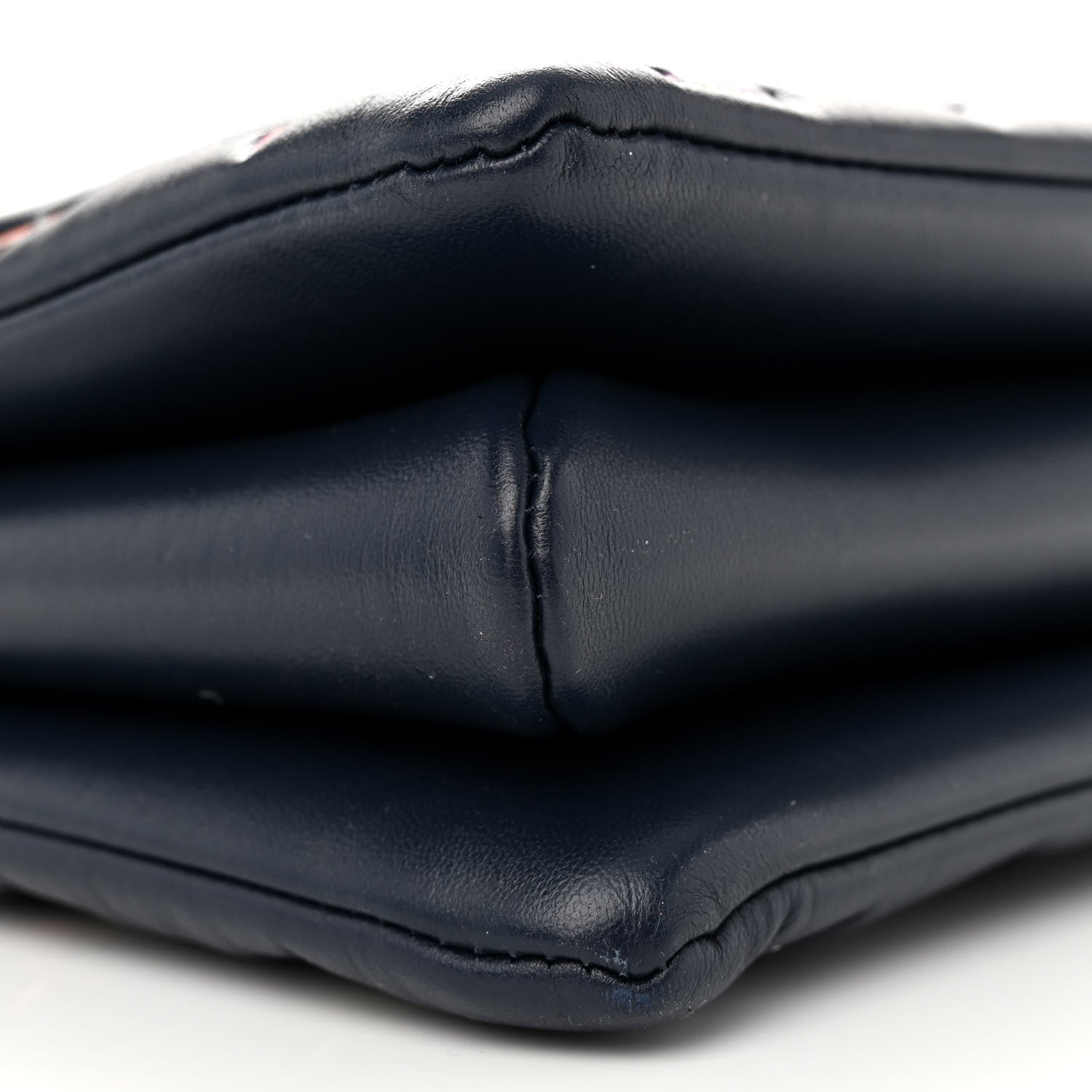 Louis Vuitton Lambskin Embossed Monogram LV Garden Coussin MM Navy Blue 9 of 10