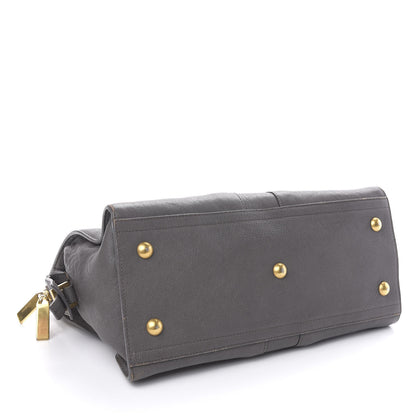 Saint Laurent Sheepskin Small Cabas ChYc Grey 4 of 11
