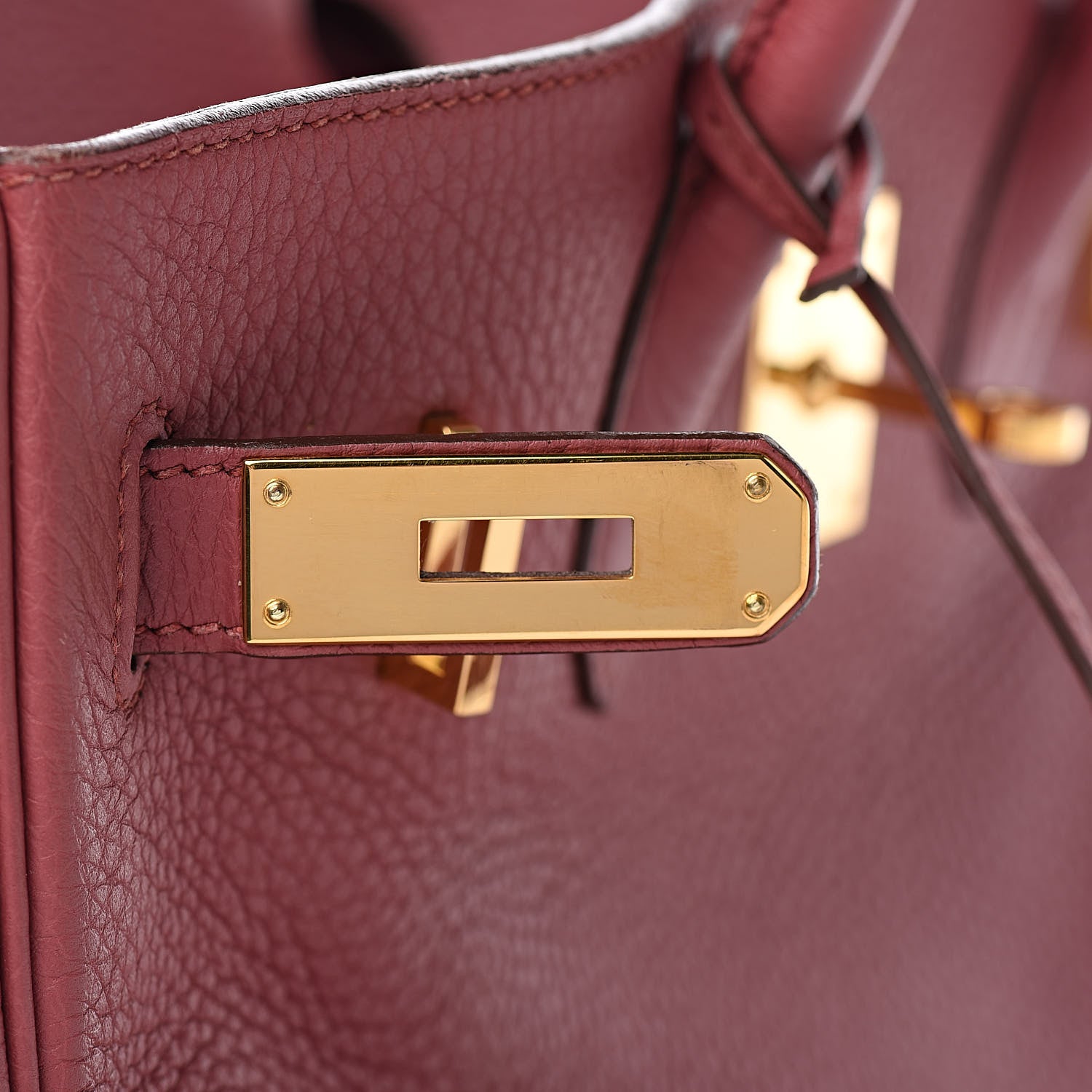 Hermes Taurillon Clemence Birkin 30 Bois de Rose 24 of 33