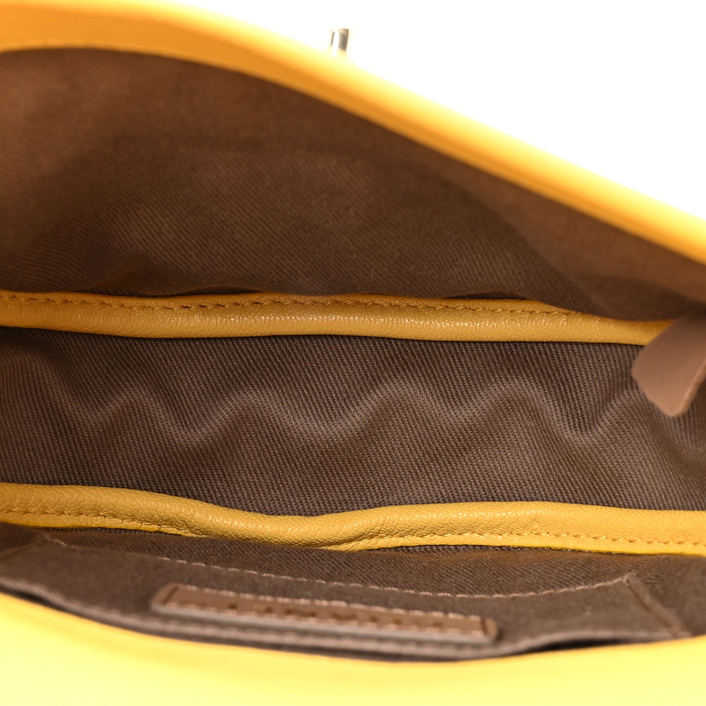 Goatskin Stitched Casual Trip Messenger Flap Yellow