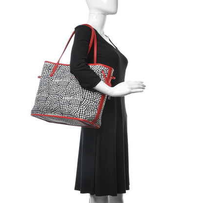 MCM Visetos Medium Liz Reversible Shopper Tote Ruby Red 2 of 15