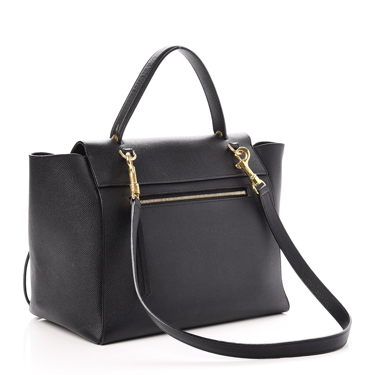 Grained Calfskin Mini Belt Bag Black