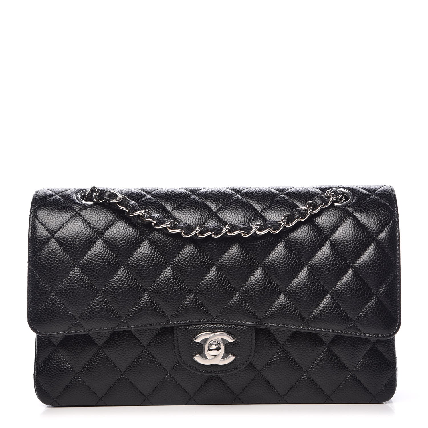 Chanel Caviar Quilted Medium Double Flap Black 1 of 10
