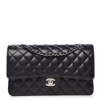 Chanel Caviar Quilted Medium Double Flap Black 1 of 10