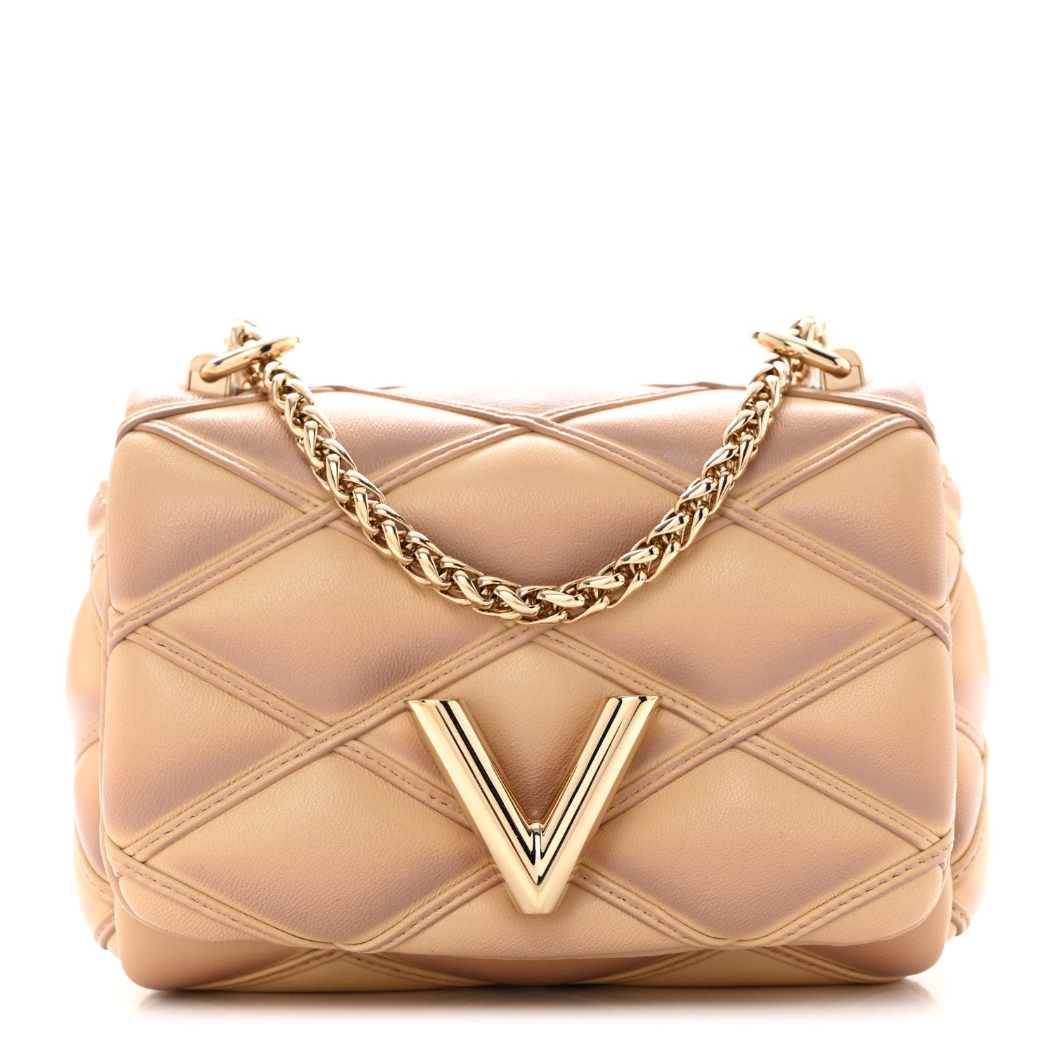Louis Vuitton Lambskin Malletage Pico GO-14 Beige Pink 1 of 10
