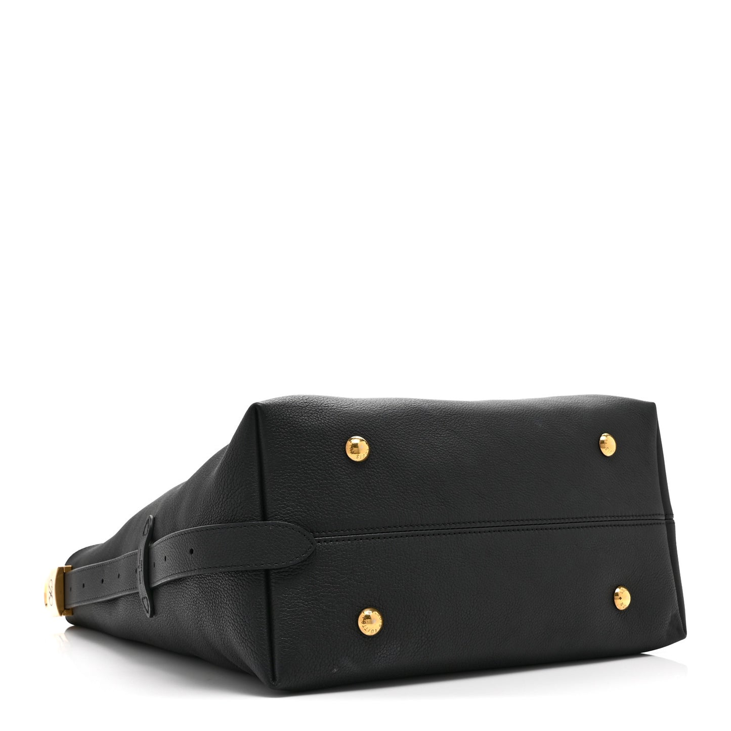 Grained Calfskin Low Key Hobo MM Black