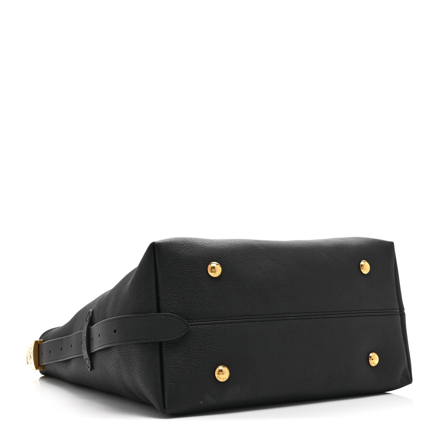 Louis Vuitton Grained Calfskin Low Key Hobo MM Black 5 of 10
