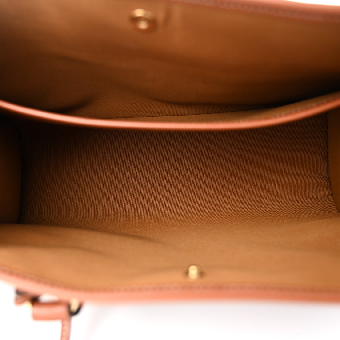 Triomphe Canvas Calfskin Mini Horizontal Cabas Tan