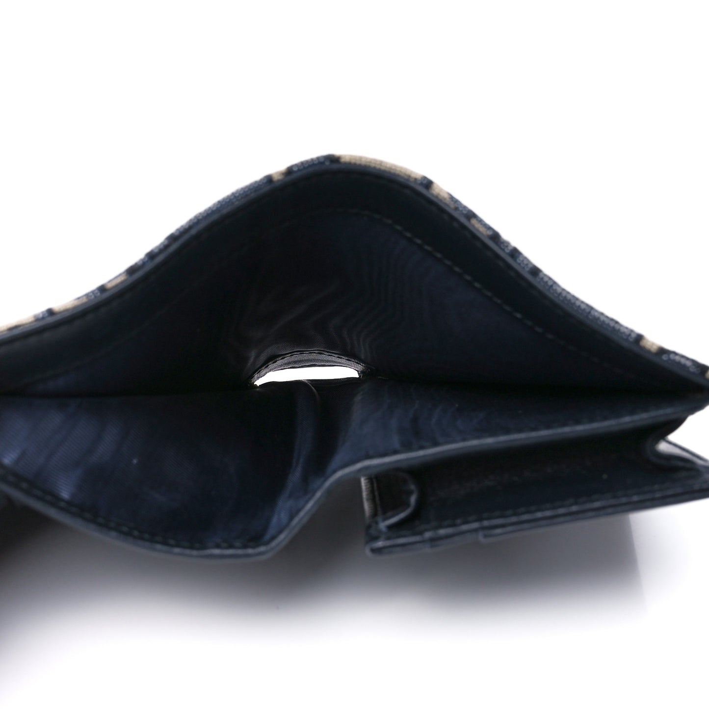 Oblique Saddle Lotus Wallet Blue