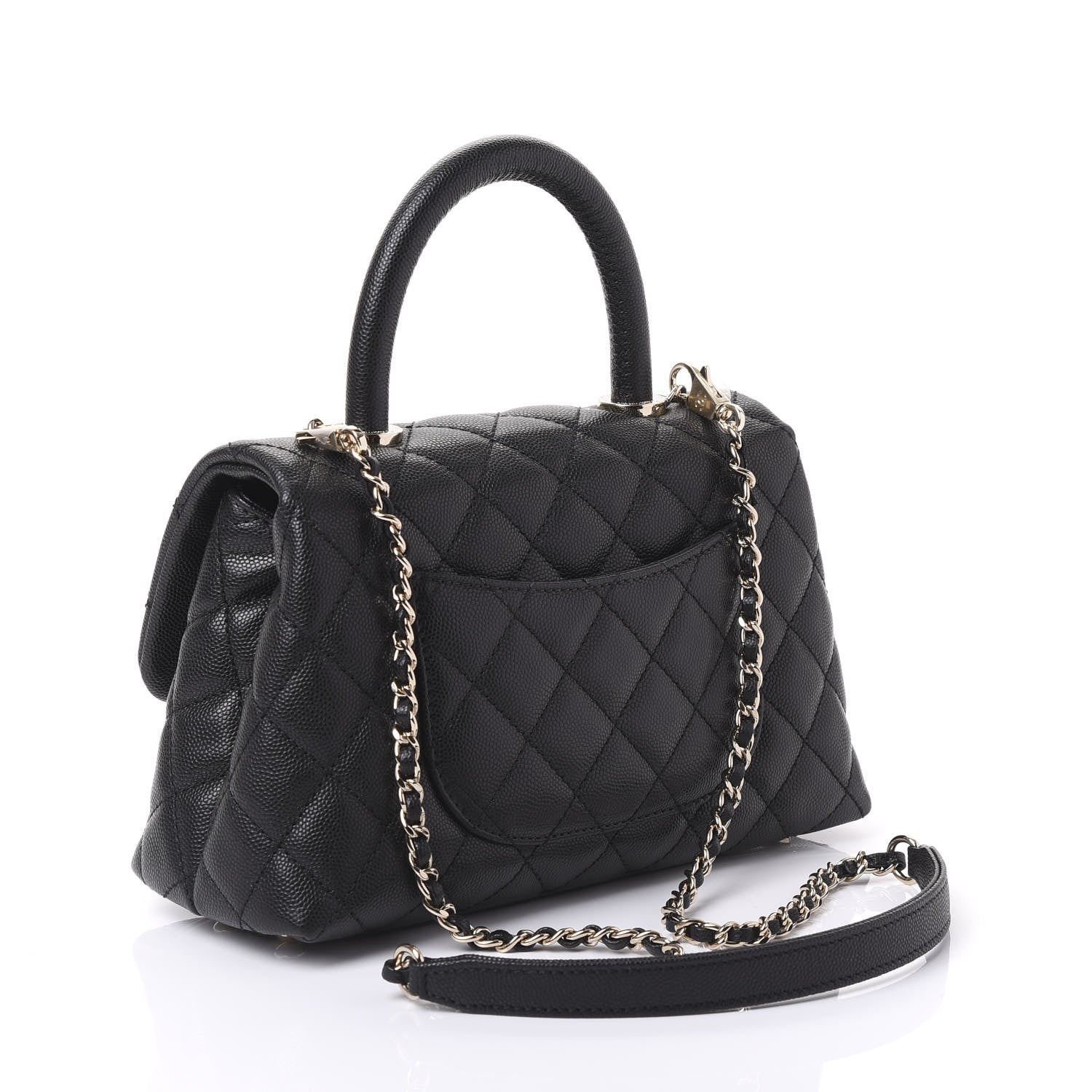 Chanel Caviar Quilted Mini Coco Handle Flap Black 2 of 10