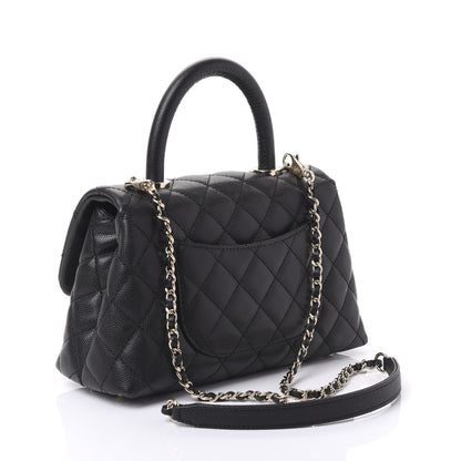 Chanel Caviar Quilted Mini Coco Handle Flap Black 2 of 10