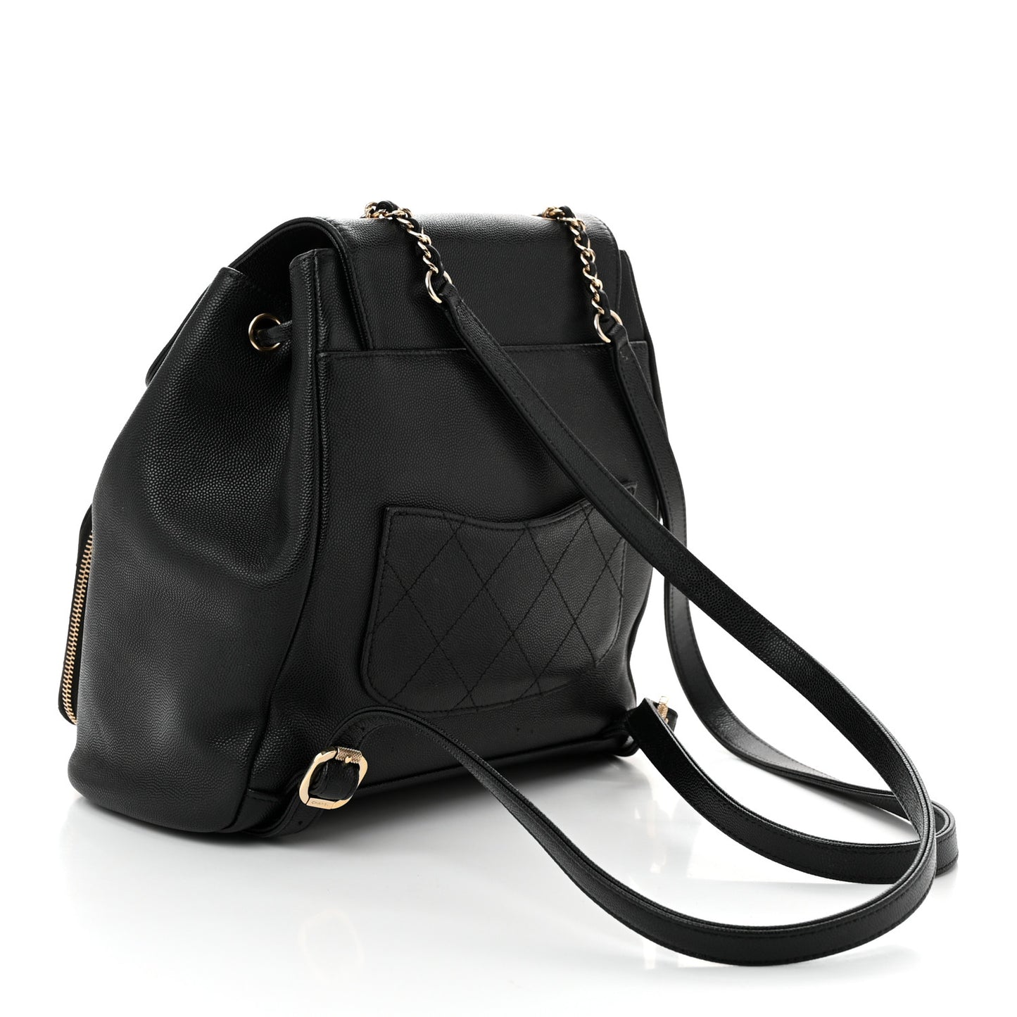 Caviar Quilted Business Affinity Backpack Black