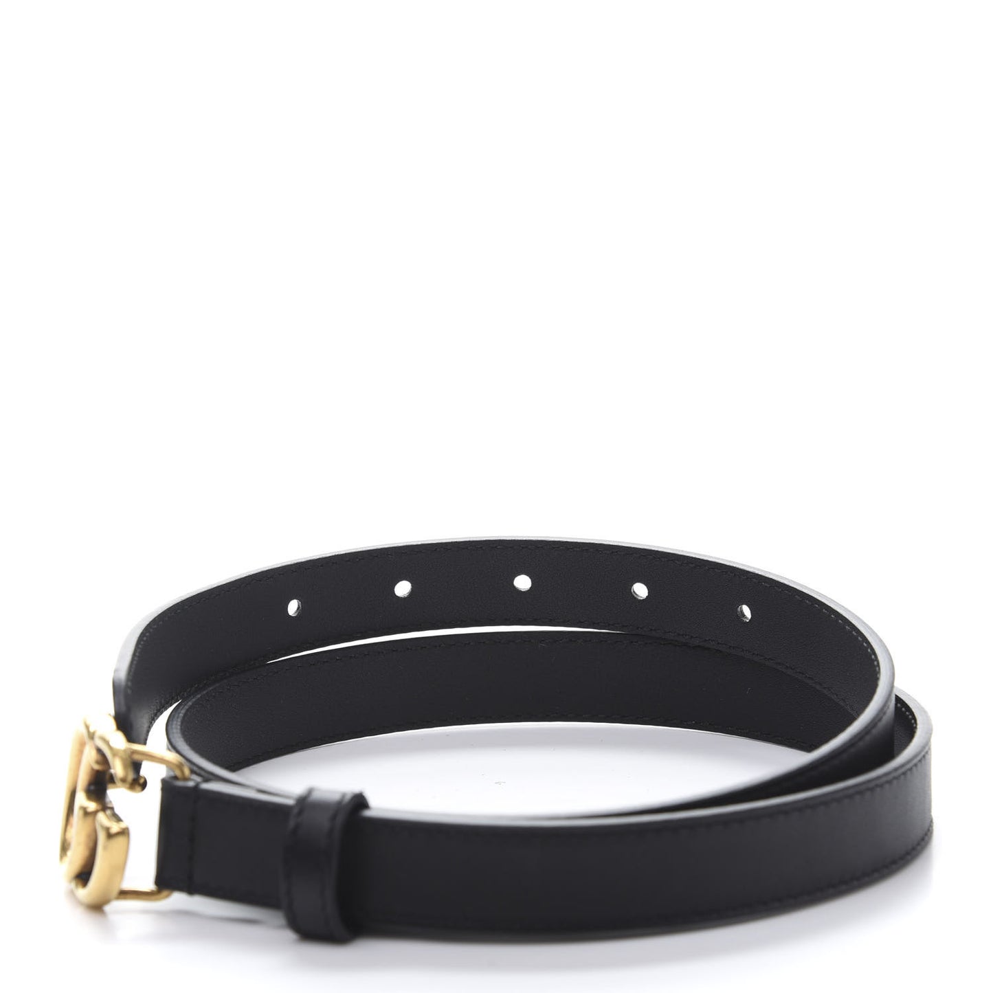Calfskin Double G 20mm Belt 75 30 Black