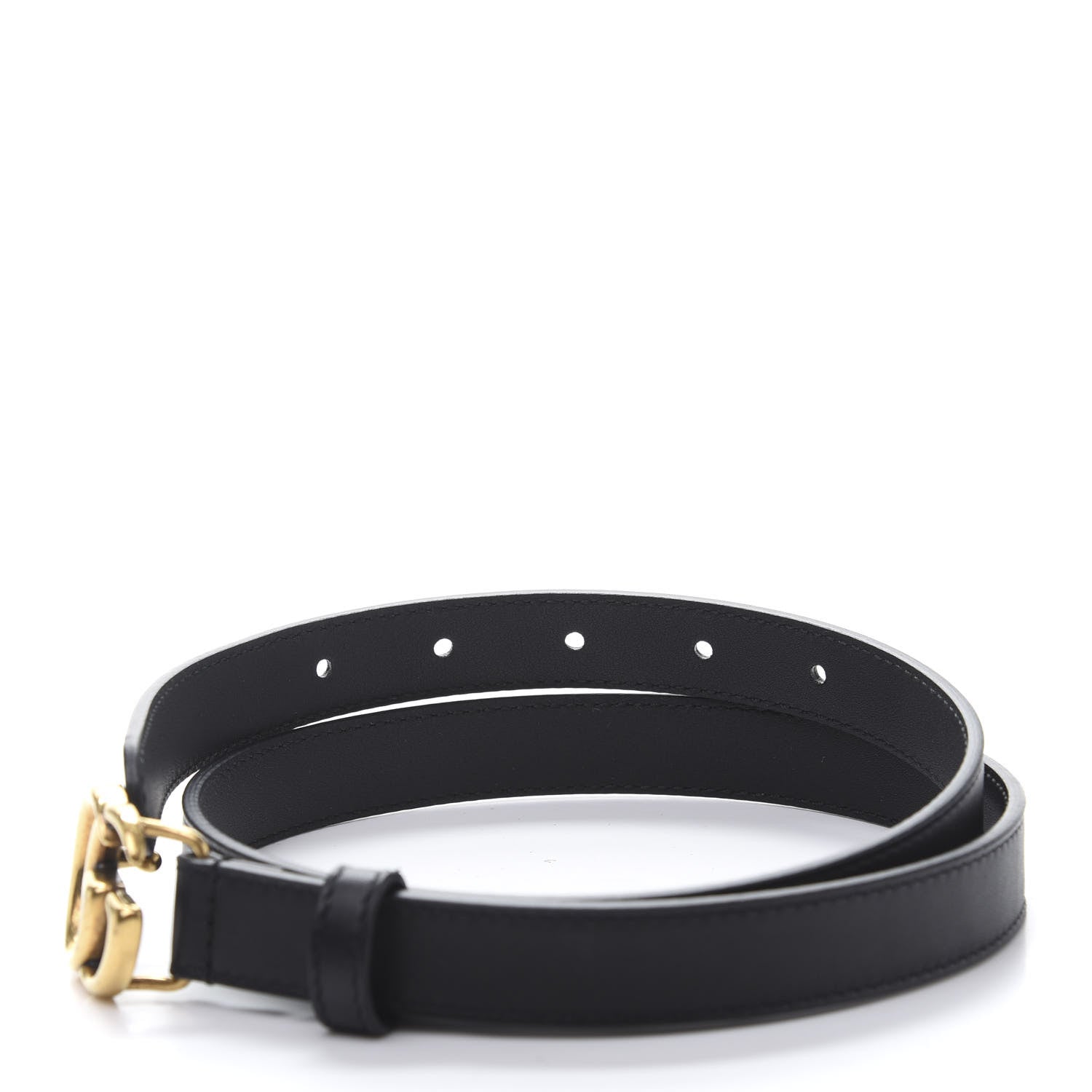 Gucci Calfskin Double G 20mm Belt 75 30 Black 5 of 6