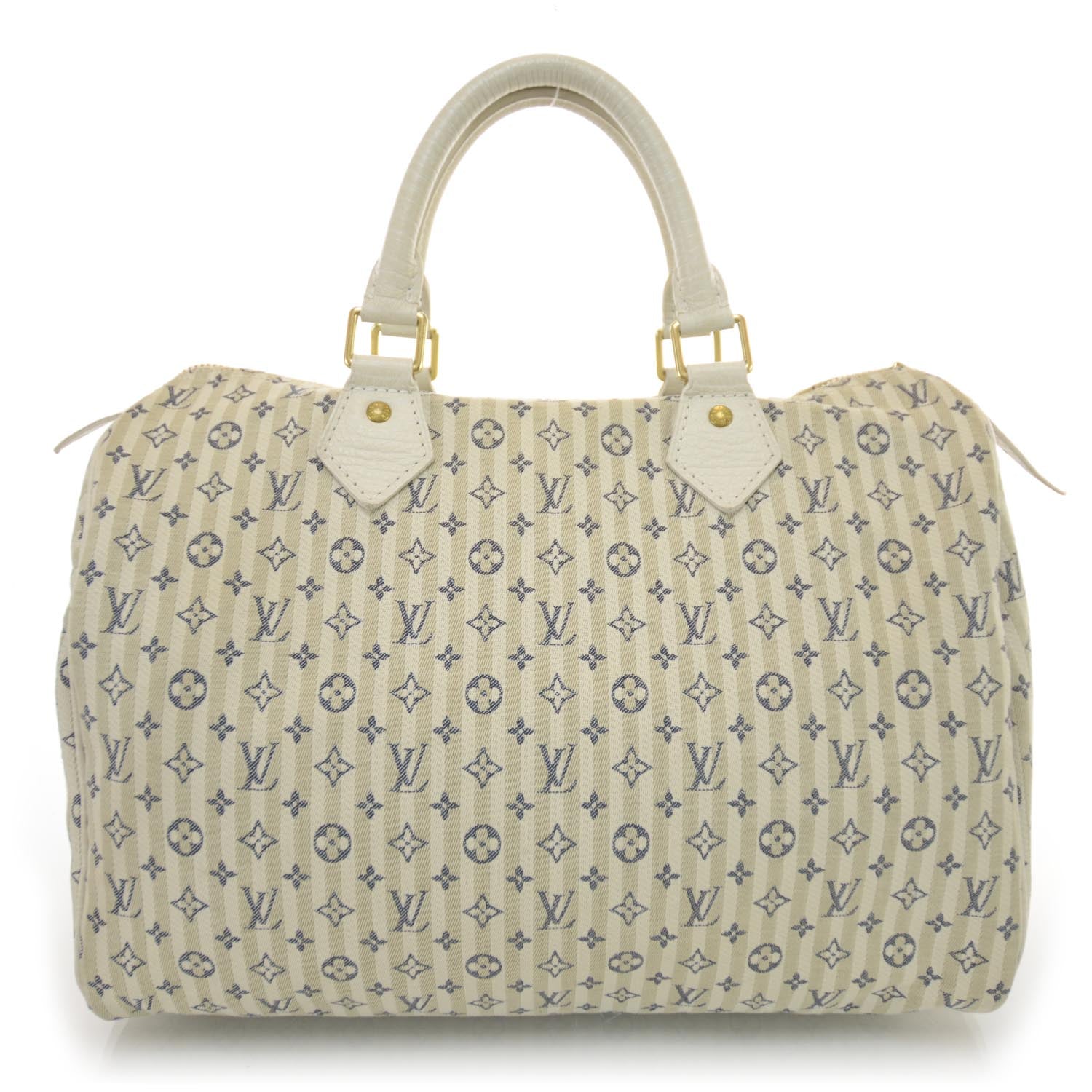 Louis Vuitton Mini Lin Croisette Speedy 30 Blue 1 of 7