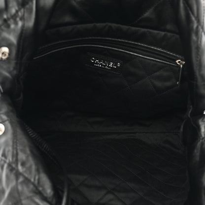Chanel Shiny Calfskin Quilted Small Chanel 22 So Black 6 of 11