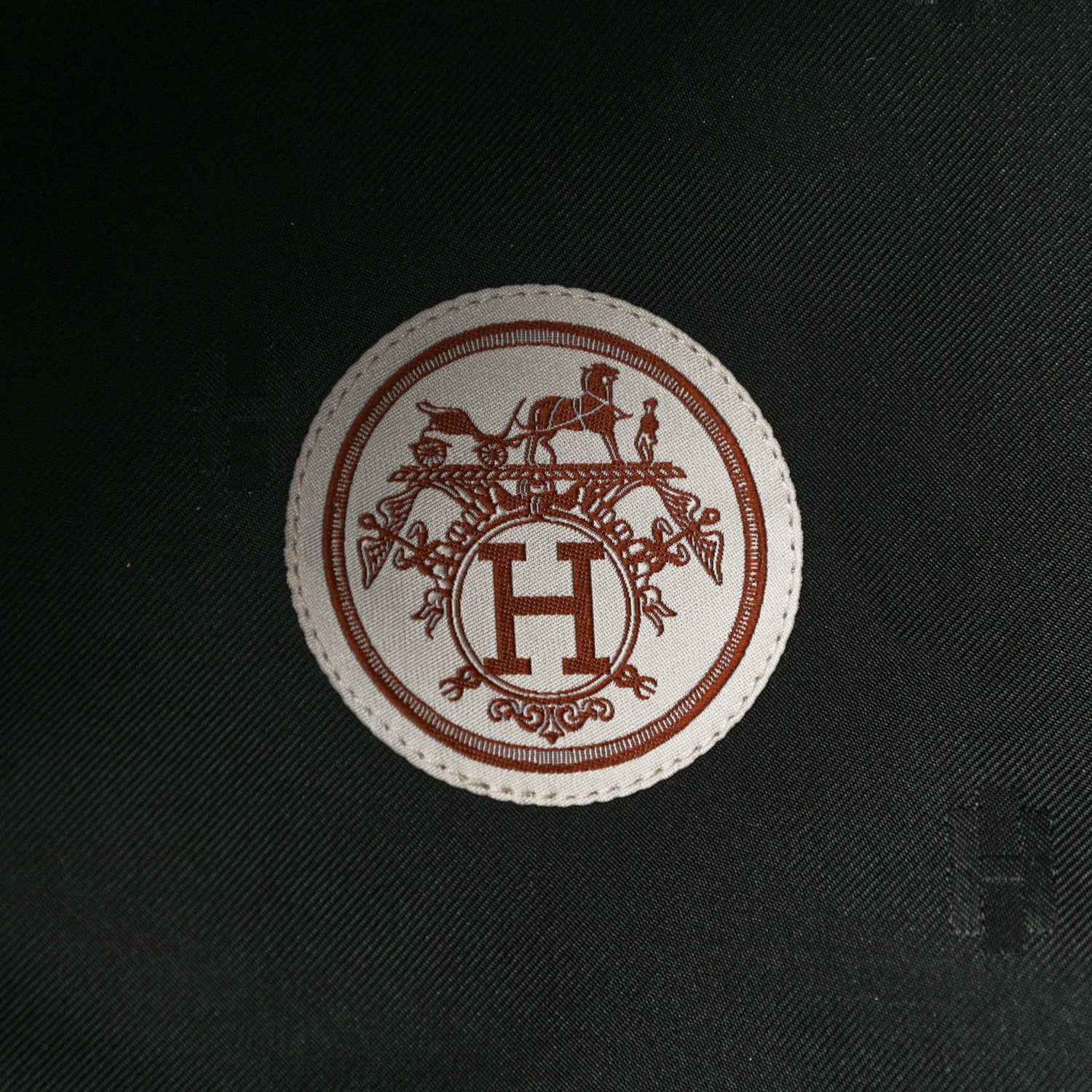 Hermes Cashmere Lambskin Saint-Honore Charms Beret 58 Charbon 5 of 6