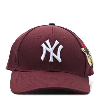 Gucci X MLB Cotton NY Yankees Baseball Hat 57-61 Lacquer 3 of 8