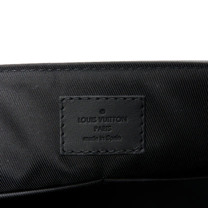 Louis Vuitton Calfskin Aerogram Messenger Black 6 of 11