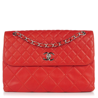Chanel Calfskin Quilted In The Business Flap Red 1 of 8