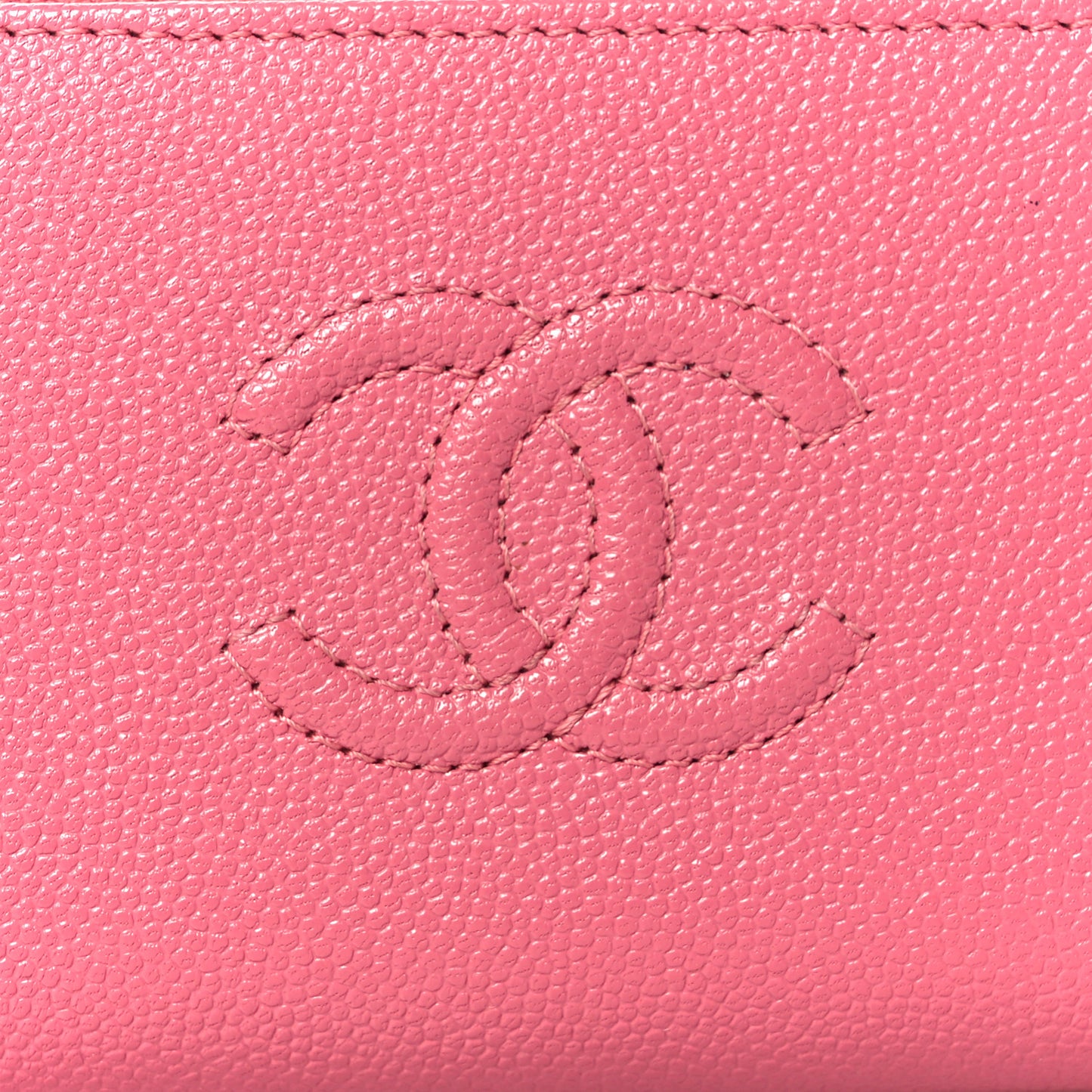Caviar Timeless CC Zip Around Coin Purse Pink