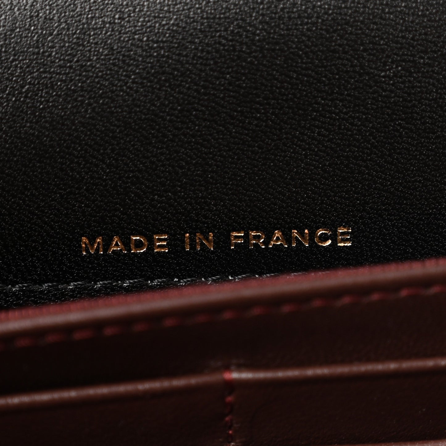 Lambskin Quilted Large Gusset Flap Wallet Black