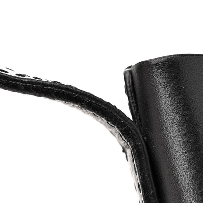 Mansur Gavriel Vegetable Tanned Calfskin Bucket Bag Black Oro 15 of 16