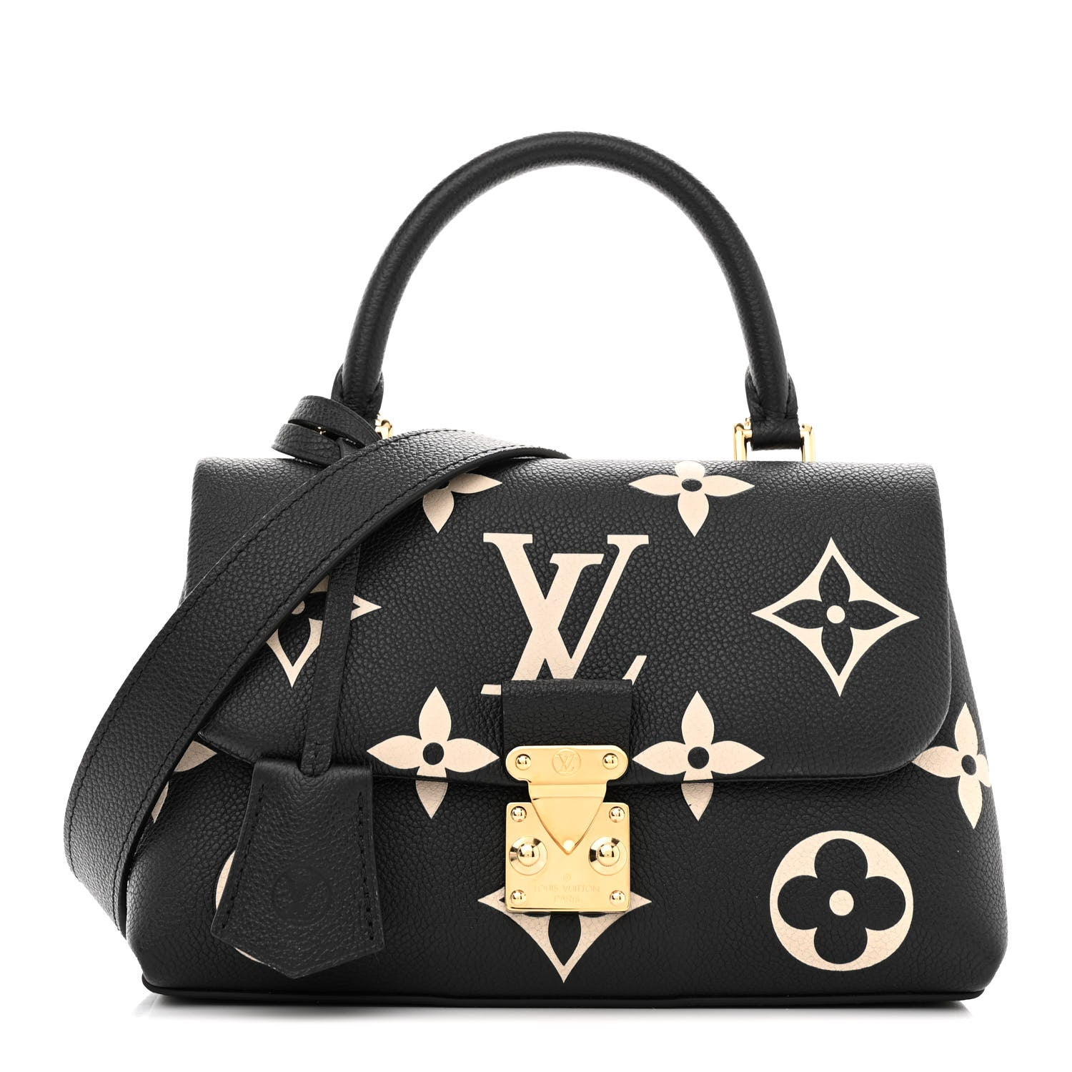 Louis Vuitton Empreinte Monogram Giant Madeleine BB Black Beige 1 of 11