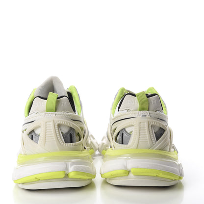 Balenciaga Rubber Mesh Bi-Color Womens Track.2 Open Sneakers 37 White Fluo Yellow 5 of 7
