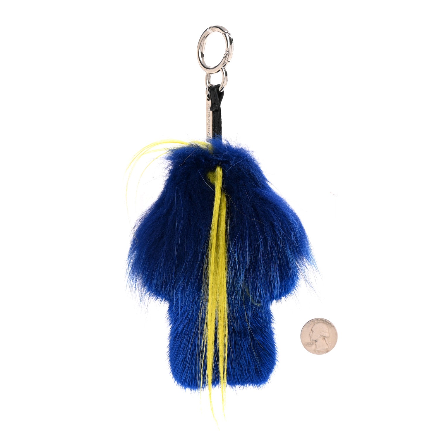 Fendi Mink Fur Fendirumi Bug-Kun Monster Bag Bug Charm Pacific Fluo Yellow 4 of 8