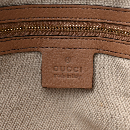 Gucci Pebbled Calfskin Medium Soho Chain Shoulder Bag Camelia 6 of 9