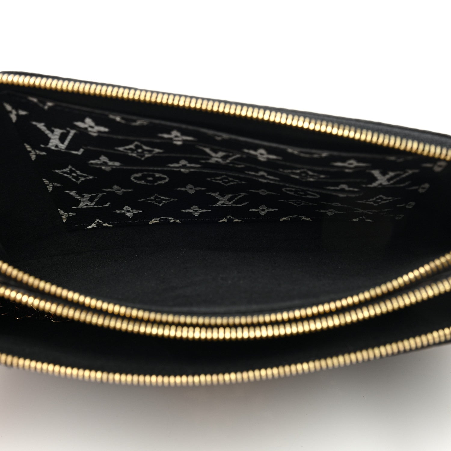 Louis Vuitton Monogram Giant Jungle Pochette Double Zip Black 6 of 10