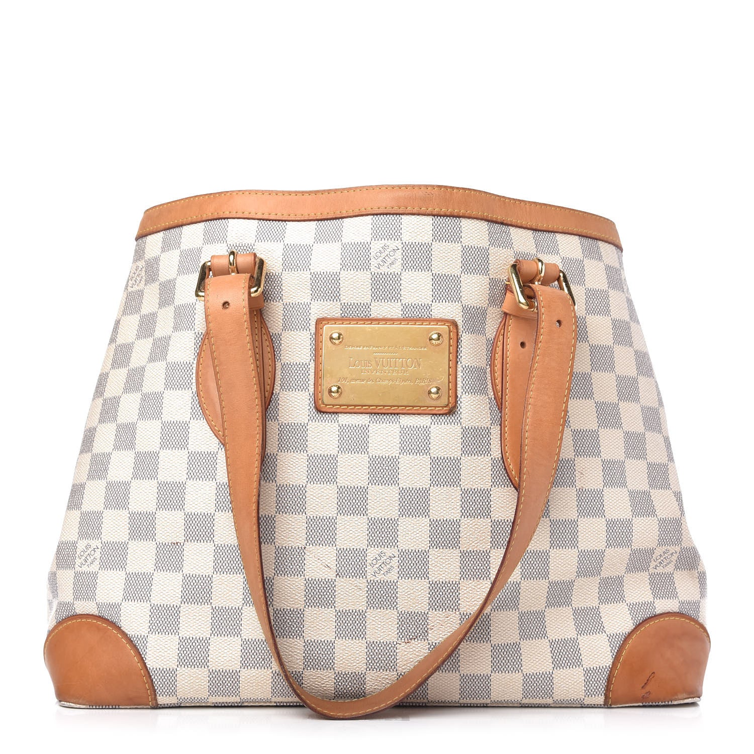 Louis Vuitton Damier Azur Hampstead MM 1 of 12