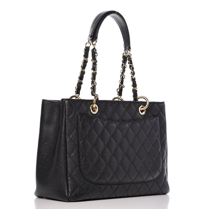 Chanel Caviar Quilted Grand Shopping Tote GST Black 3 of 11
