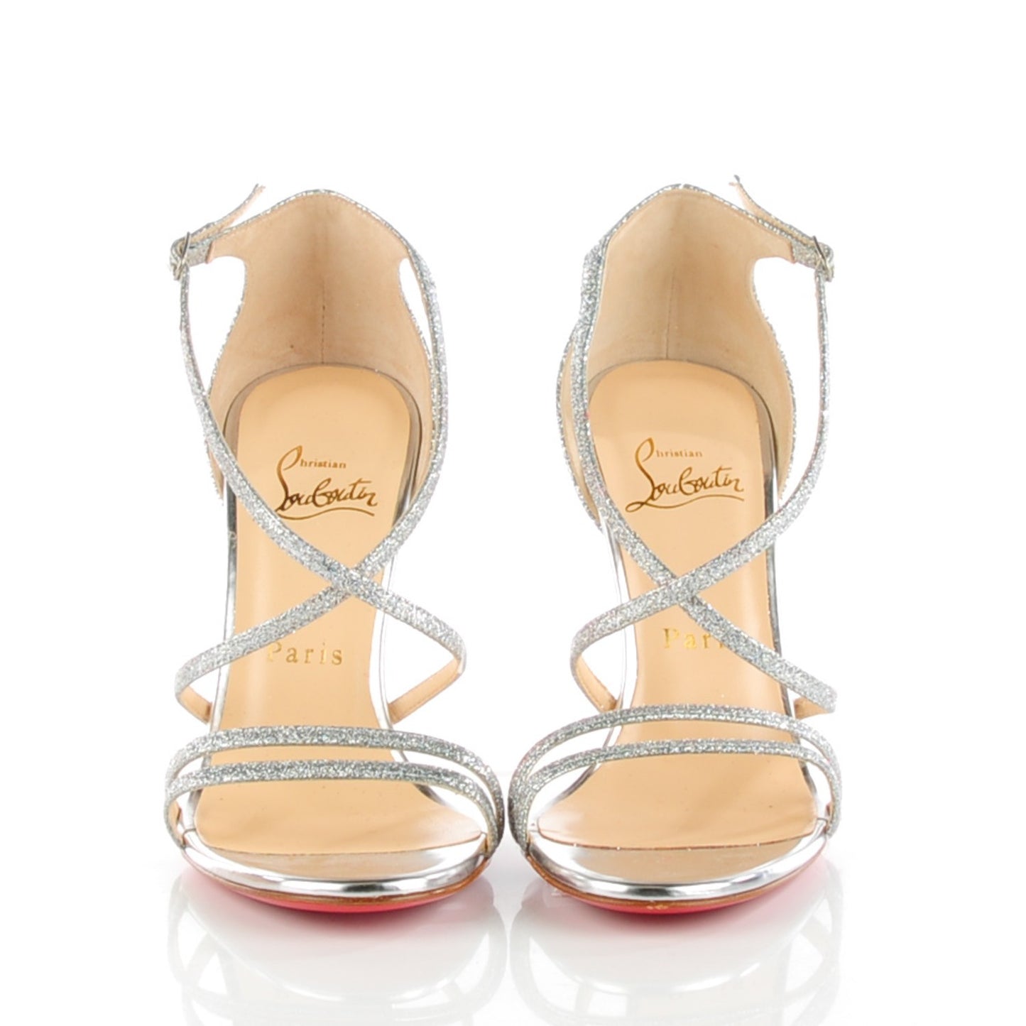 Glitter Gwynitta 100 Sandals 36.5 Silver