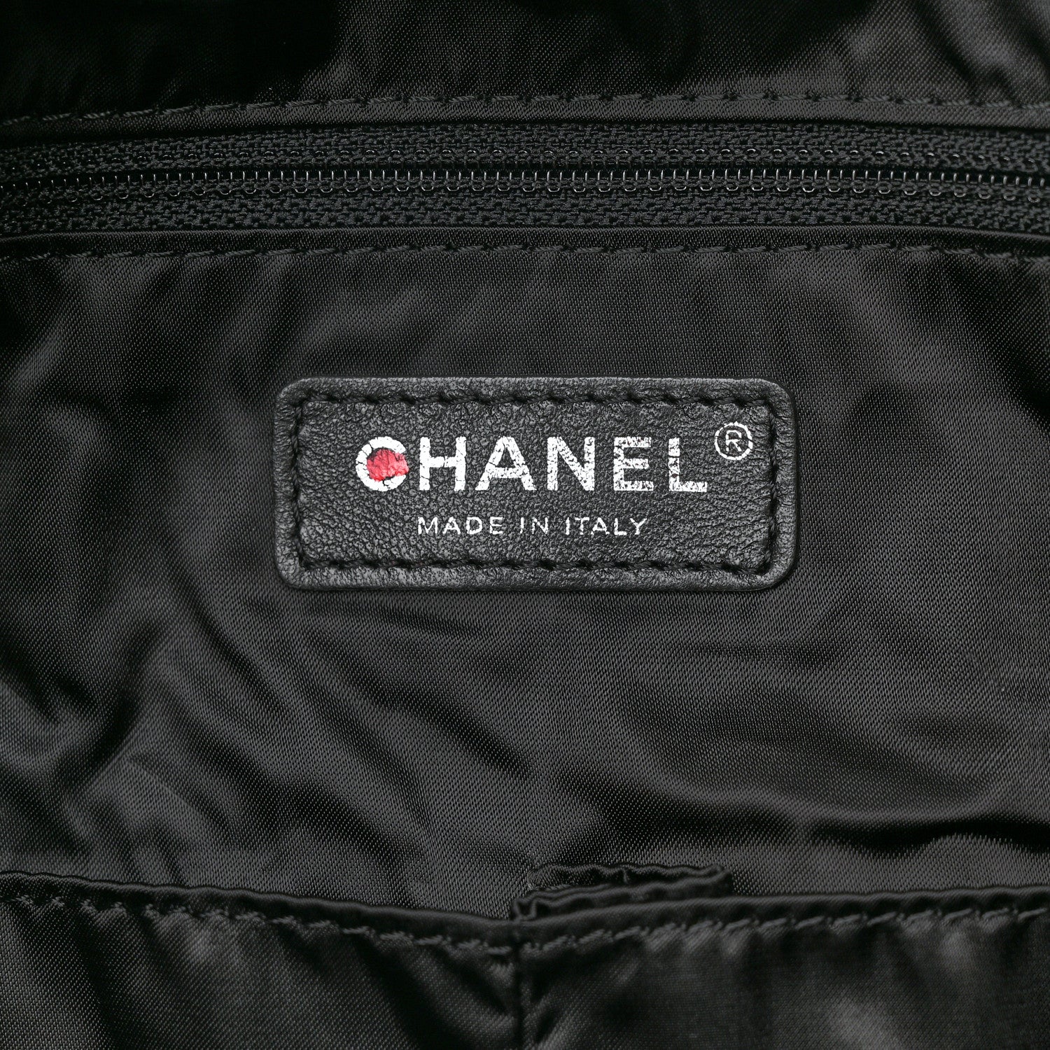 Chanel Knit Metallic Lambskin Large Shopping Tote Black 6 of 10
